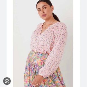 Spell Dolly Floral Pink Blouse - XS